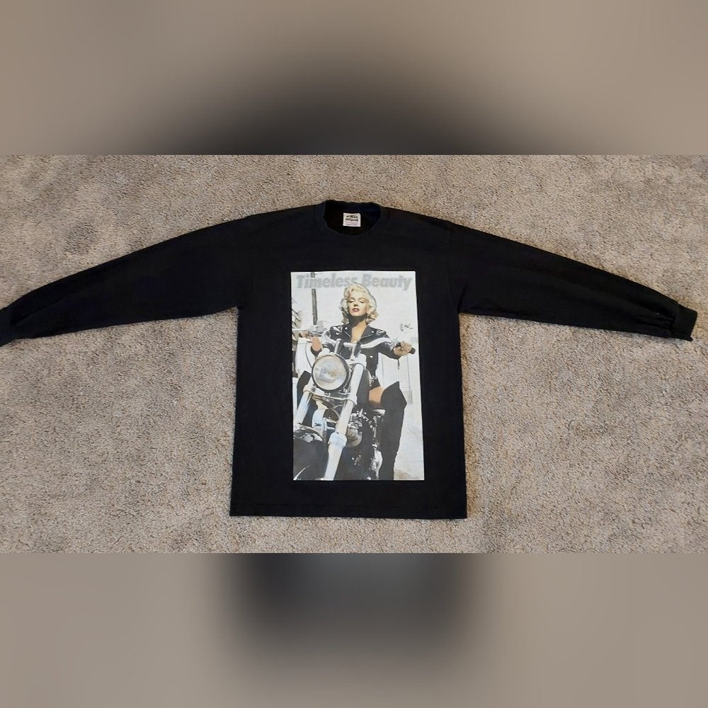 Timeless Beauty Black Long Sleeve Tee